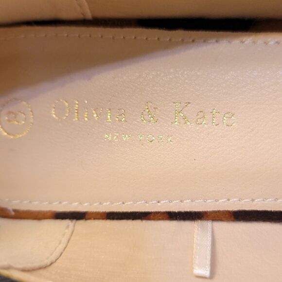 BRAND NEW OLIVIA&KATE NEW YORK LEOPARD PRINT WOMENS POINTED TOE LOAFERS SHOE - Picture 15 of 15